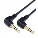 HS4066 90 Degree 3.5mm Aux Audio Cable Male To Male 50cm