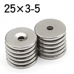 HS4088 25x3-5mm Round Magnet with 1 Hole