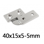 HS4094 40x15x5-5mm Magnet with 2 Holes
