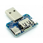 HS4167 USB Male to USB Female + Micro +Type-c