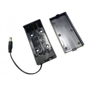 HS4194 2 x 18650 Battery holder with Cover and switch and DC connector