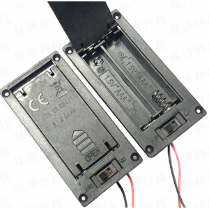 HS4195 Embedded 2AAA Battery holder with Cover and switch