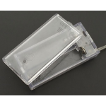 HS4196 Clear 2AA Battery holder with Cover and switch