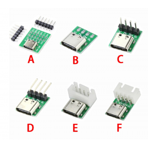 HS4330 USB TYPE-C to DIP PCB Connector Pinboard Test Board 