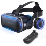 HS4332 VR Virtual Reality Glass with Headset  + Remote Controller （G04E+B03）
