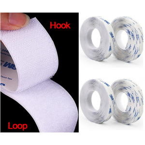 HS4350 300cm/roll Magic Tape Hook and Loop Strip with Strong 3M Self Adhesive