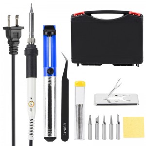 HR0457 60W Electric Soldering Iron Kit Adjustable Temperature Welding Starter Tool