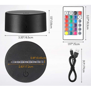 HS4405 3D Led Lamp Base for Acrylic