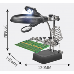 HS4420 TE-800 Soldering Stand with  Magnifier Glass and Light