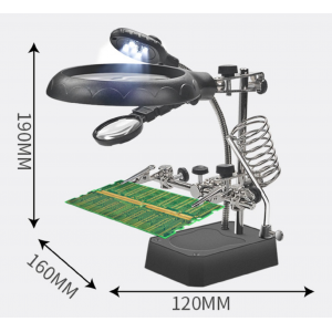 HS4420 TE-800 Soldering Stand with  Magnifier Glass and Light