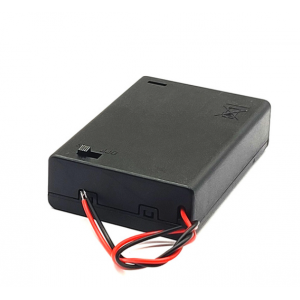 HR0584 3xAA battery holder with cover and switch 