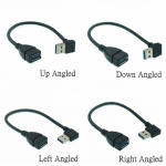 HS4564 USB3.0 Male to Female extension Cable 20cm UP Down Left Right Angle 90 Degree