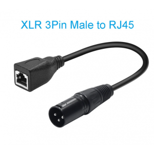 HS4567 3pin XLR Male to RJ45 Female