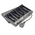 HS4609 8xAA Battery Holder With Cover With Switch With USB Power Port 
