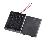 HS0502 4XAAA Battery Holder with cover and switch 