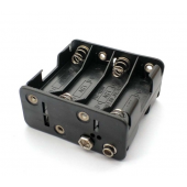 HS4613 Dual Layers 4x2 8xAA battery Holder with 9V Connector