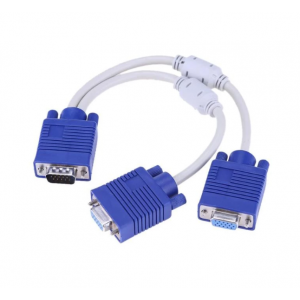 HS4642 VGA Splitter Cable 1 Male to 2 Female
