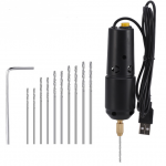 HS4680 360 Type Black USB Mini Electric Drill set