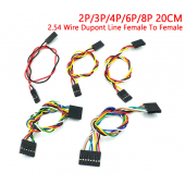 HS4705 2.54MM Dupont cable female to female 2P/3P/4P/6P/8P 20CM 