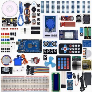 HS4810 Mega Project Most Complete Starter Kit w/ Tutorial Compatible with Arduino IDE (63 Items)