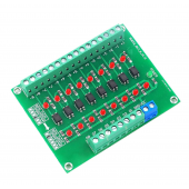 HS4840 DST-1R8P-N 8 Channel Optocoupler 24V to 5V /12V to3.3V Isolation Module PLC Signal Level Voltage Conversion Board 