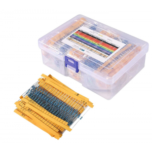 HS4851 130 Values 2600pcs Resistor Kit 1 Ohm-3M Ohm 1/4w 