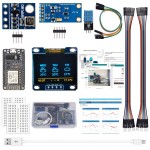 HS4853 ESP8266 Weather Station Kit for Humidity and Ambient Pressure Sensors KIT 8266 Kit Boxed ESP8266-12E DHT11 BMP180 BH1750FVI OLED