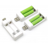 HS4861 2XAA/2xAAA battery USB charger