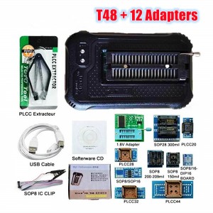 HS4868 XGecu T48 (TL866-3G) Programmer + 12 Adapter