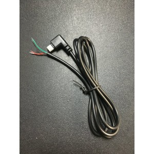 HS4876 Type-C male Cable 4P 90 degree Elbow head 100cm