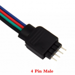 HS4883 4pin LED RGB RGBW Strip Light Connect cable Male 100pcs