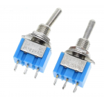 HS0160 100pcs MTS-102 Mini Toggle Switches 3Pin 2 Position