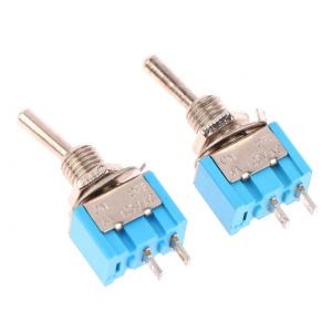 HS3788 100pcs MTS-101 Mini Toggle Switches 2Pin 2 Position 