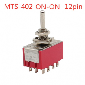 HS4919 MTS-402  Toggle Switch 12Pin 2Position
