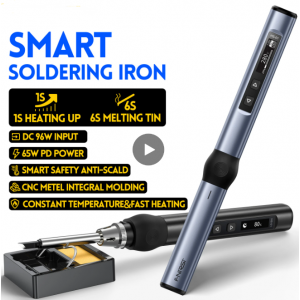 HS4935 FNIRSI HS-01 Smart Electric Soldering Iron PD 65W Adjustable Constant Temperature Fast Heat Portable Soldering Iron