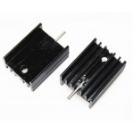 HS4947 15*10*20mm Heatsink for TO-220 with 1 Pin Black 100pcs