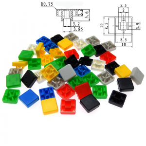 HS4953 B3F-4055 12*12*7.3MM button switch cap 100pcs