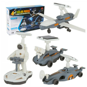 HS4956 4 In 1 Eductional DIY Solar Power Space Exploration Fleet 