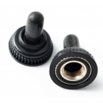 HS4969 100pcs 6mm Black Toggle Switch Rubber Cover Waterproof Cap for MTS series