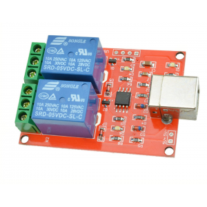 HS0086 2 Channel 5V Relay Module 10AMP USB
