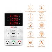 HS5152 SPS3010 30V 10A Switching DC Power supply with USB and GND