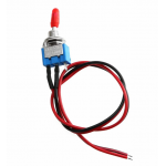 HS5171 MTS-102 Toggle Swith 3Pin 2 Position with 30cm Soldered wire and Red Cap