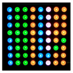HS5204 RGB LED MATRIX DISPLAY 8X8 60mm