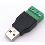 HS5217 USB 2.0 Type A Male to 5 Pin Screw Connector