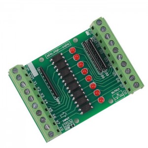 HS5225 DC 12V-24V 8 Channel Optocoupler Isolation Module 8CH NPN Low Level Output Signal Converter