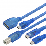 HS5236 30cm/50cm/100cm Blue USB Cable for Uno r3 /For Nano/MEGA /Leonardo/Pro micro/DUE