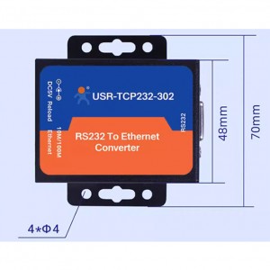 HS5269 USR-TCP232-302 RS232 to TCP IP converter Serial to Ethernet support DNS DHCP Built-in webage