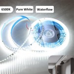 HS5270 WS2835 DC 24V COB IC Running Water Flow LED Strip Light 10M/Roll