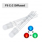 HS5293 100pcs diffused 5mm 4pin F5 RGB Common cathode LED Red Green Blue