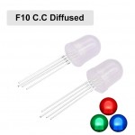 HS5294 250pcs diffused fog 10mm 4pin F10 RGB Common cathode LED Red Green Blue long feet